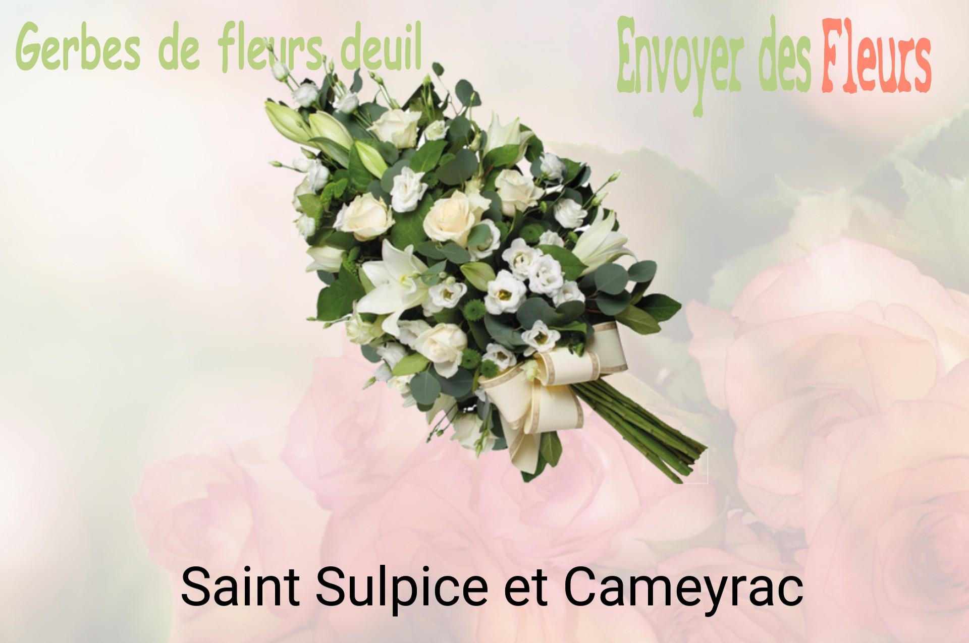 Gerbe de fleurs de deuil livrée à Saint-Sulpice-et-Cameyrac